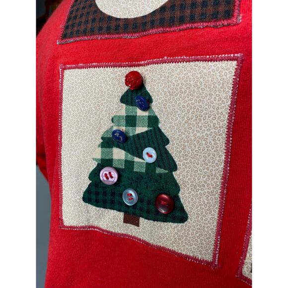Ugly Christmas long sleeve tshirt snowman tree star - Picture 7 of 9